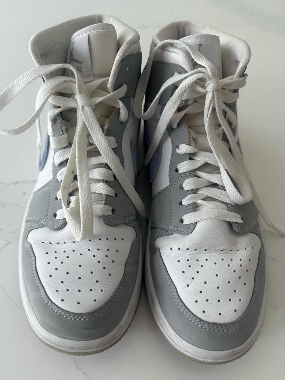 Nike Air Jordan Mid Wolf Grey Aluminum Women’s Size 8